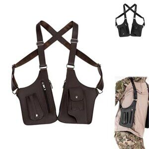 Double Shoulder Armpit Bag 2026 New Men Anti-Theft Underarm Wallet Pocket